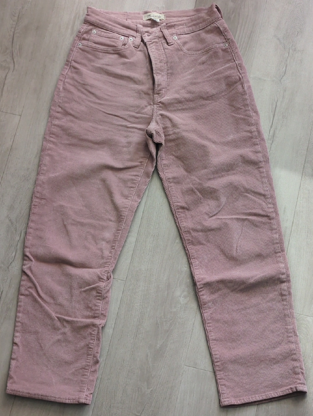 Madewell Dusty Rose Corduroy Pants
